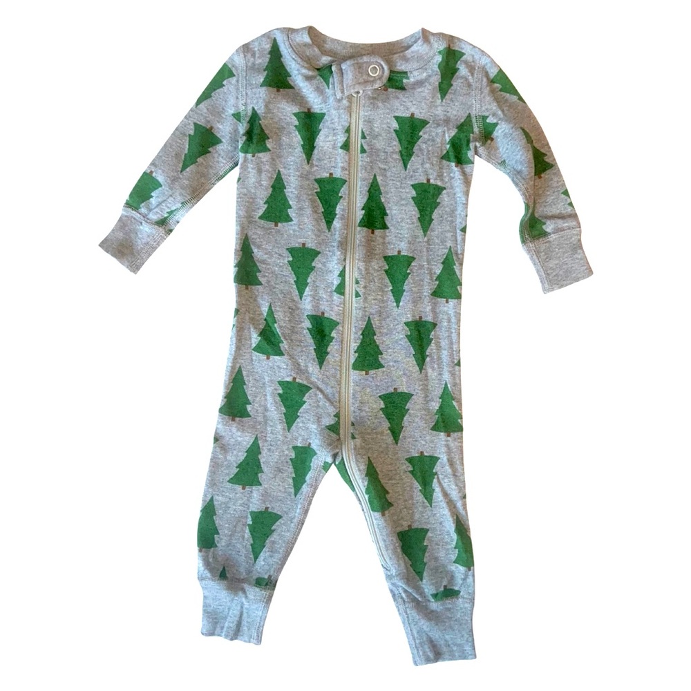 Hanna Anderrson Christmas Onesie Sleeper Holiday Tree - 3-6M